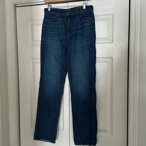 LOFT wide leg blue jeans